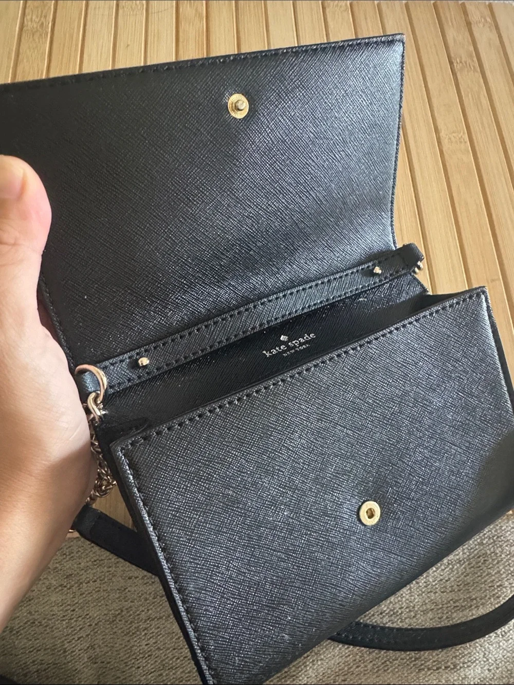KATE SPADE Cedar Street Cami Crossbody Bag Black Women Size Small Everyday